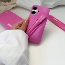 Чехол Rhode на iPhone 16 в коробке  из лимитированной серии «Shortcake» Lip Case (розовый)